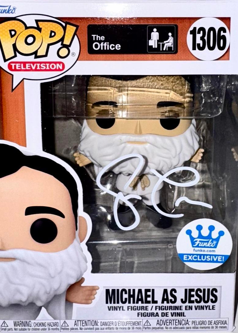 Steve Carell Signed Funko Pop #1306 "Michael Scott" The Office - Beckett COA